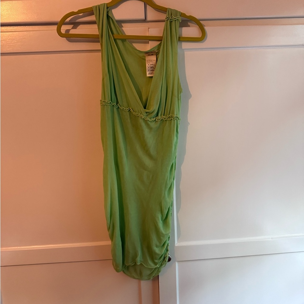 Max Studio Lime Green Sleeveless Bodysuit